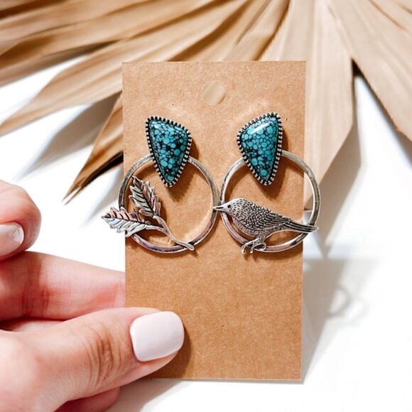 Bird earrings S251 - Picture 4 of 4